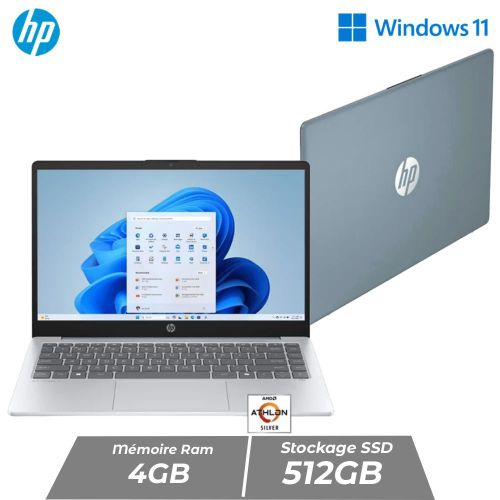 HP Notebook 14 AMD Athlon 4 Go RAM 512 Go SSD