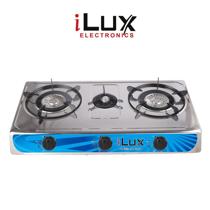 iLux Cuisinière à Gaz 3 Feux LXG-7403 SX95